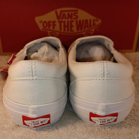 Vans Men's 4.5/Women's 6 Slip-On Pro White Canvas - Picture 11 of 12